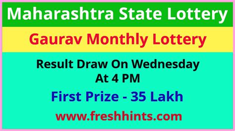 Maharashtra Gaurav Lottery Result 21 August 2024 today 4pm.